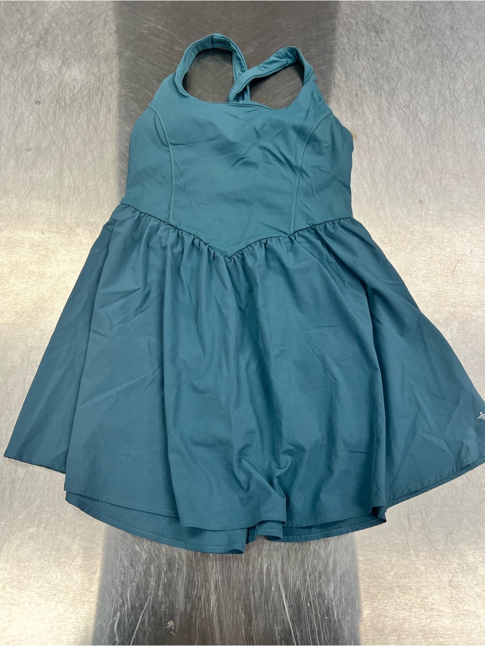 HALARA Teal Cross-Back Shorts Athletic Dress Women’s M